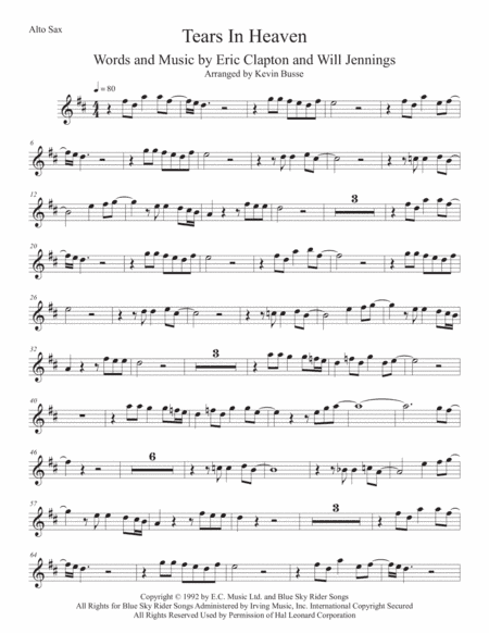 Tears In Heaven (arr. Kevin Busse)