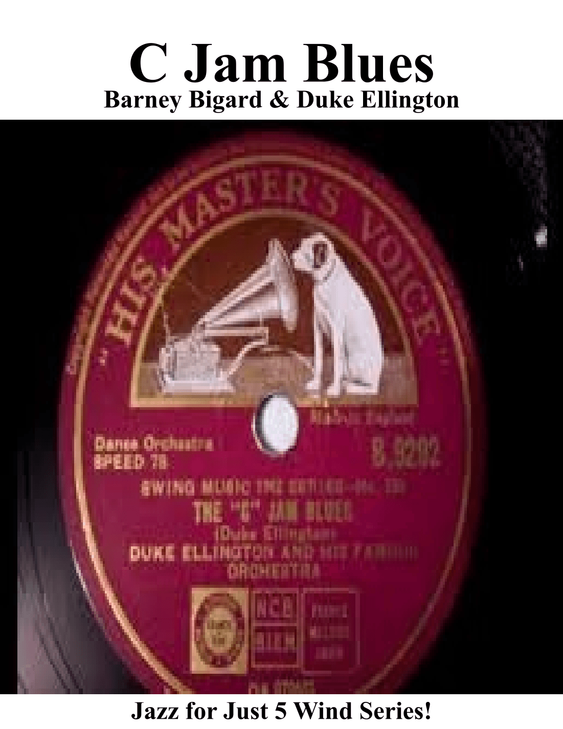 C Jam Blues for Saxophone Quintet (arr. Keith Terrett)