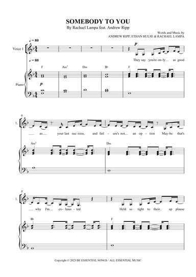Somebody To You (arr. SCMusic)