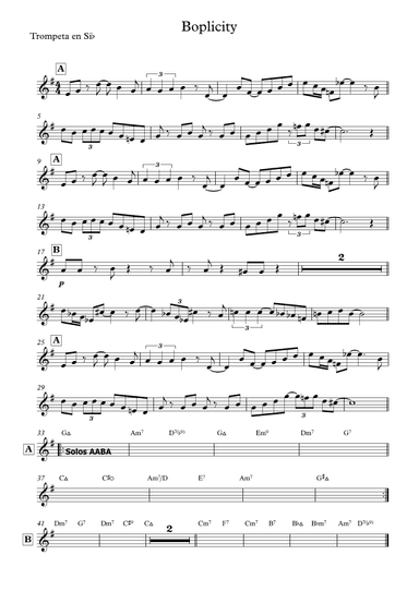 Boplicity (arr. Celso Joabe)