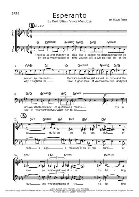 Esperanto (arr. Réjean Marois)