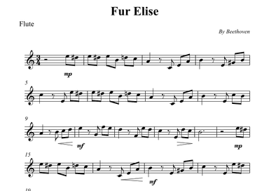 Fur Elise (arr. Wesley S. SIlva)