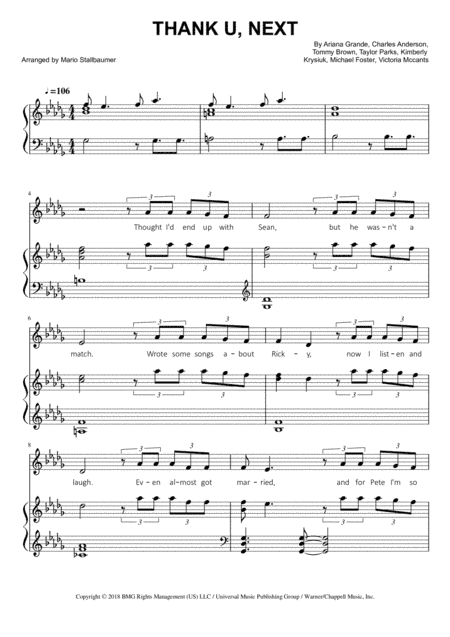 Thank U, Next (arr. Mario Stallbaumer)