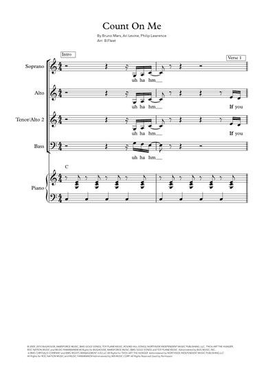 Count On Me (arr. B. Fleet)