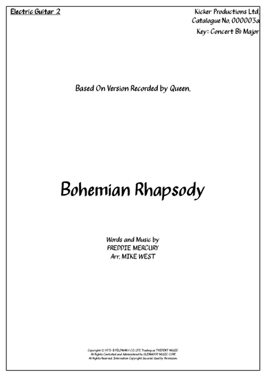 Bohemian Rhapsody (arr. Arr. Mike West)