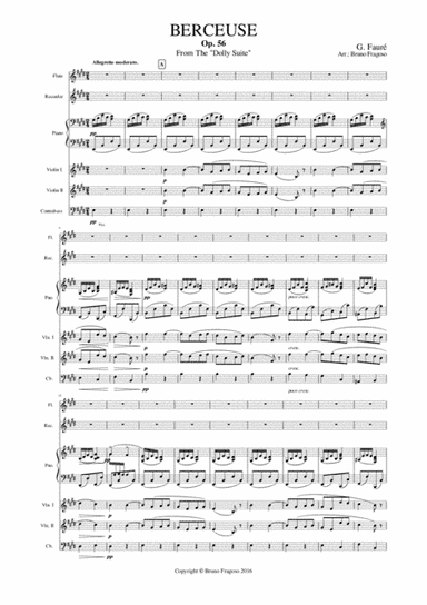 BERCEUSE (arr. Bruno Fragoso)