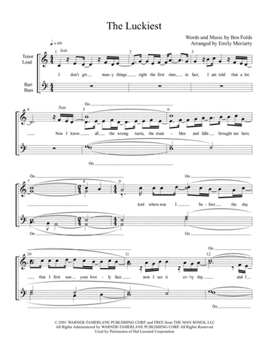 The Luckiest (arr. Emily Moriarty)