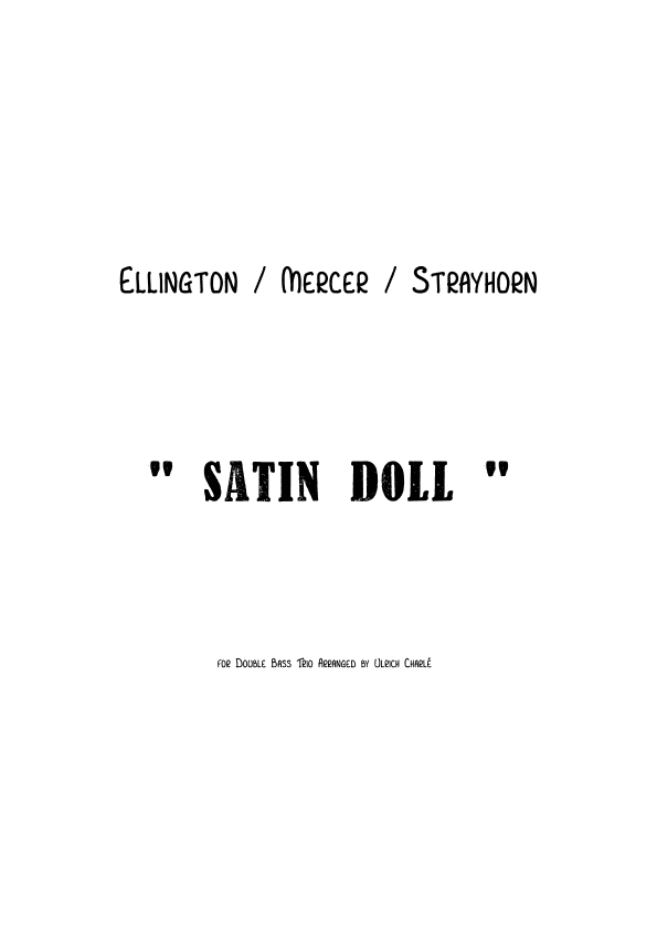 Satin Doll (arr. U.Charle)
