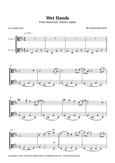Wet Hands (arr. André Nusa)