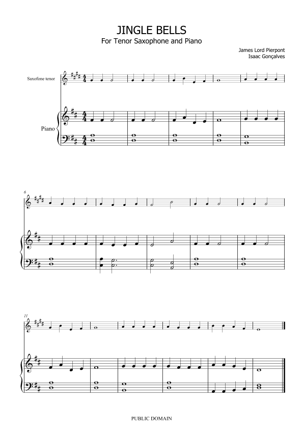 Jingle Bells (arr. Isaac Gonçalves)