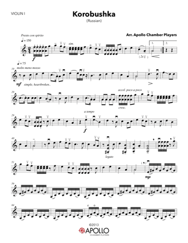 Korobushka (arr. Apollo Chamber Players)