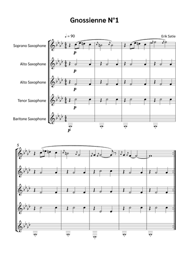 Gnossienne N°1 (arr. Jackson Spindler)