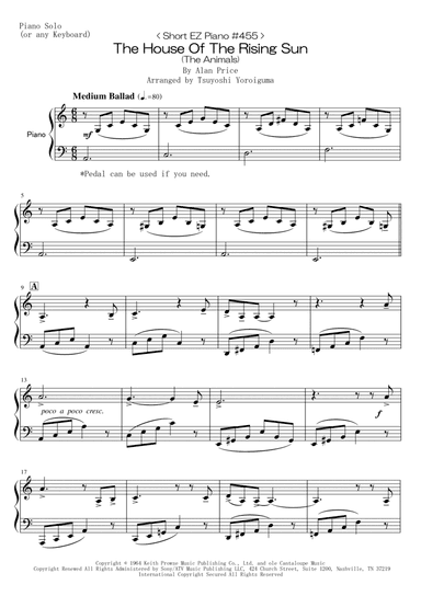 The House Of The Rising Sun (arr. Tsuyoshi Yoroiguma)