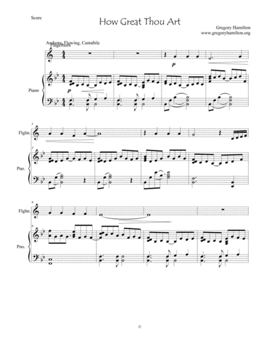 How Great Thou Art - for Fluglehorn and Piano (arr. Dr. Gregory Hamilton)