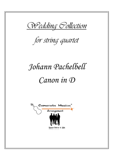 Canon in D-Weddind version for string quartet / optional part for Double Bass (arr. Ognyan Petrov)