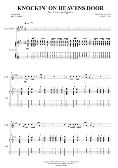 Knockin' On Heaven's Door (arr. Art.o Artaud)