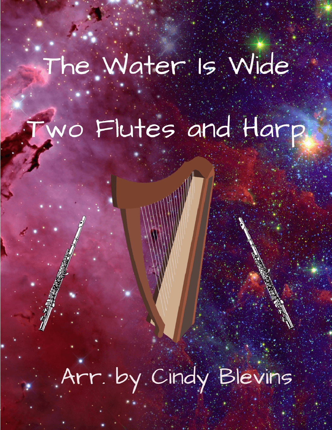 The Water Is Wide, Two Flutes and Harp (arr. Cindy Blevins)