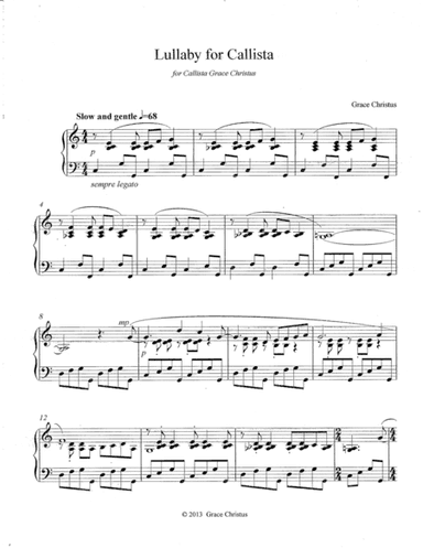 Lullaby for Callista
