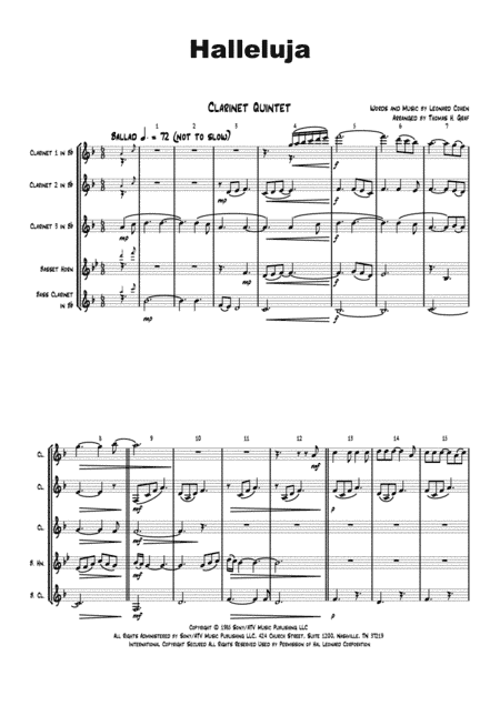 Hallelujah (arr. Thomas H. Graf)
