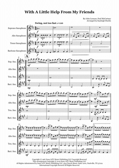 With A Little Help From My Friends (arr. Kayleigh Huelin)
