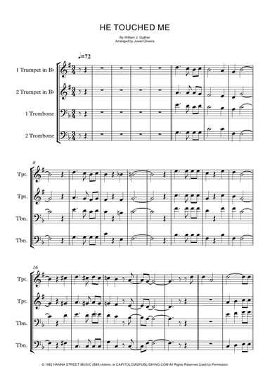 He Touched Me (arr. Josiel Oliveira)