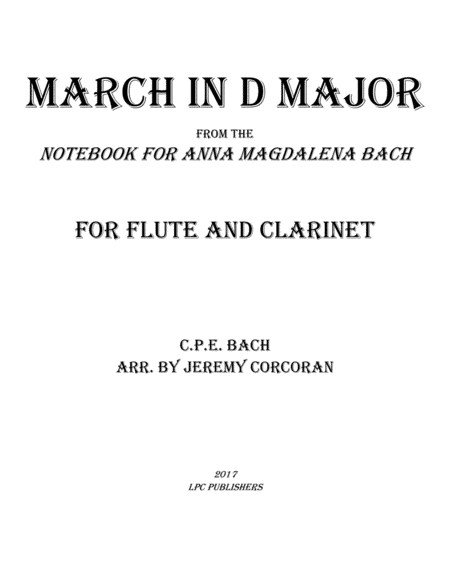 March in D Major from the Notebook for Anna Magdelena Bach (arr. Jeremy Corcoran)