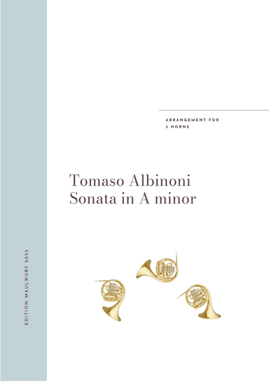 Sonata in A minor (arr. Edition Maulwurf)