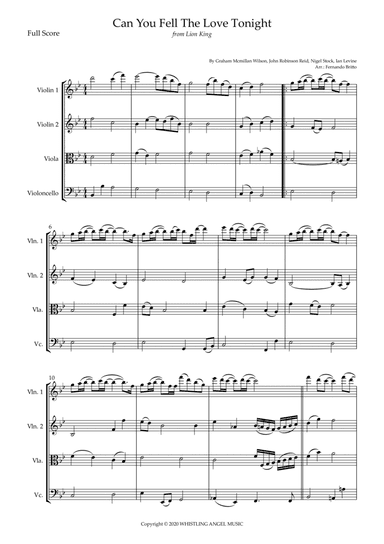 Can You Feel The Love Tonight (arr. Fernando Britto)