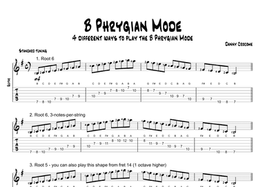 B Phrygian Mode (4 Ways to Play)