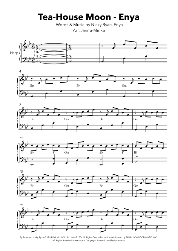 Teahouse Moon (arr. Janne-Minke)