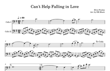 Can't Help Falling In Love (arr. DK Music)