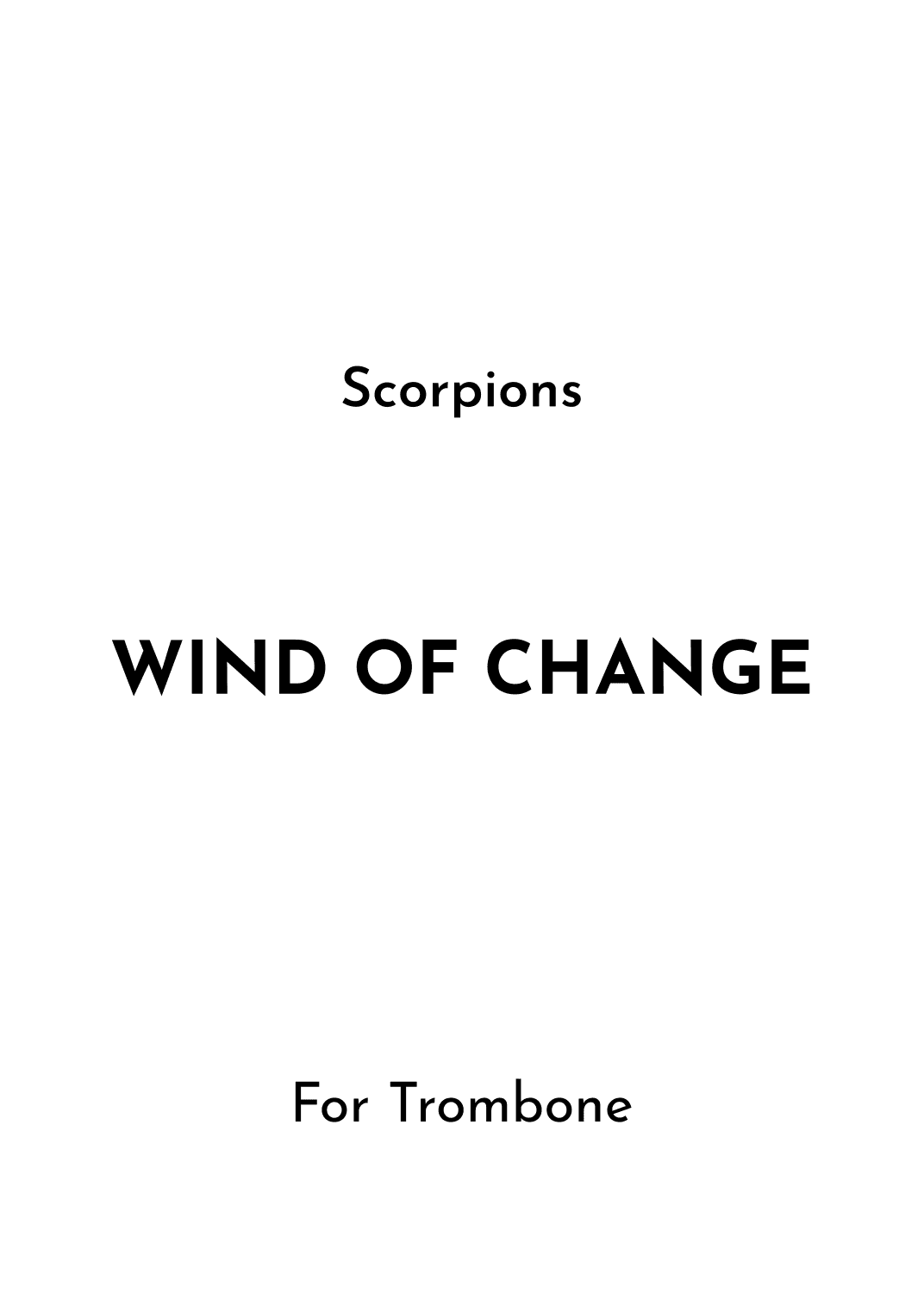 Wind Of Change (arr. Jireh J.)