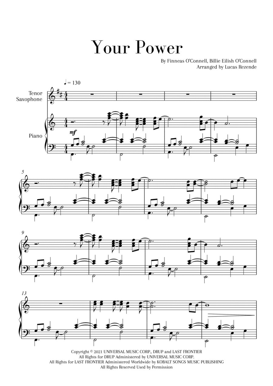 Your Power (arr. Lucas Rezende)