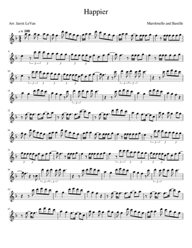 Happier (arr. Jarett LeVan)