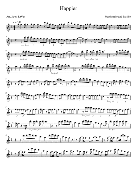 Happier (arr. Jarett LeVan)