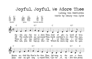 Joyful, Joyful We Adore Thee (Ode to Joy) (arr. M. Ryan Taylor)