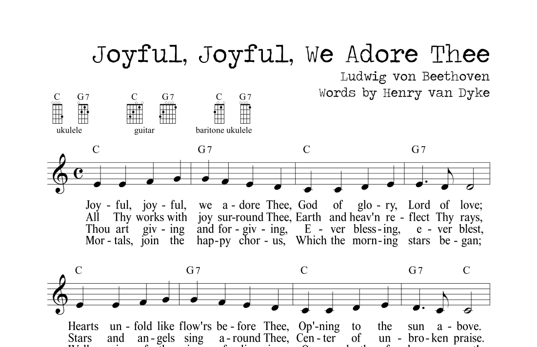 Joyful, Joyful We Adore Thee (Ode to Joy) (arr. M. Ryan Taylor)