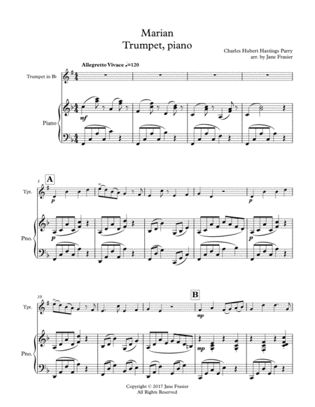 Marian (arr. Jane Frasier)