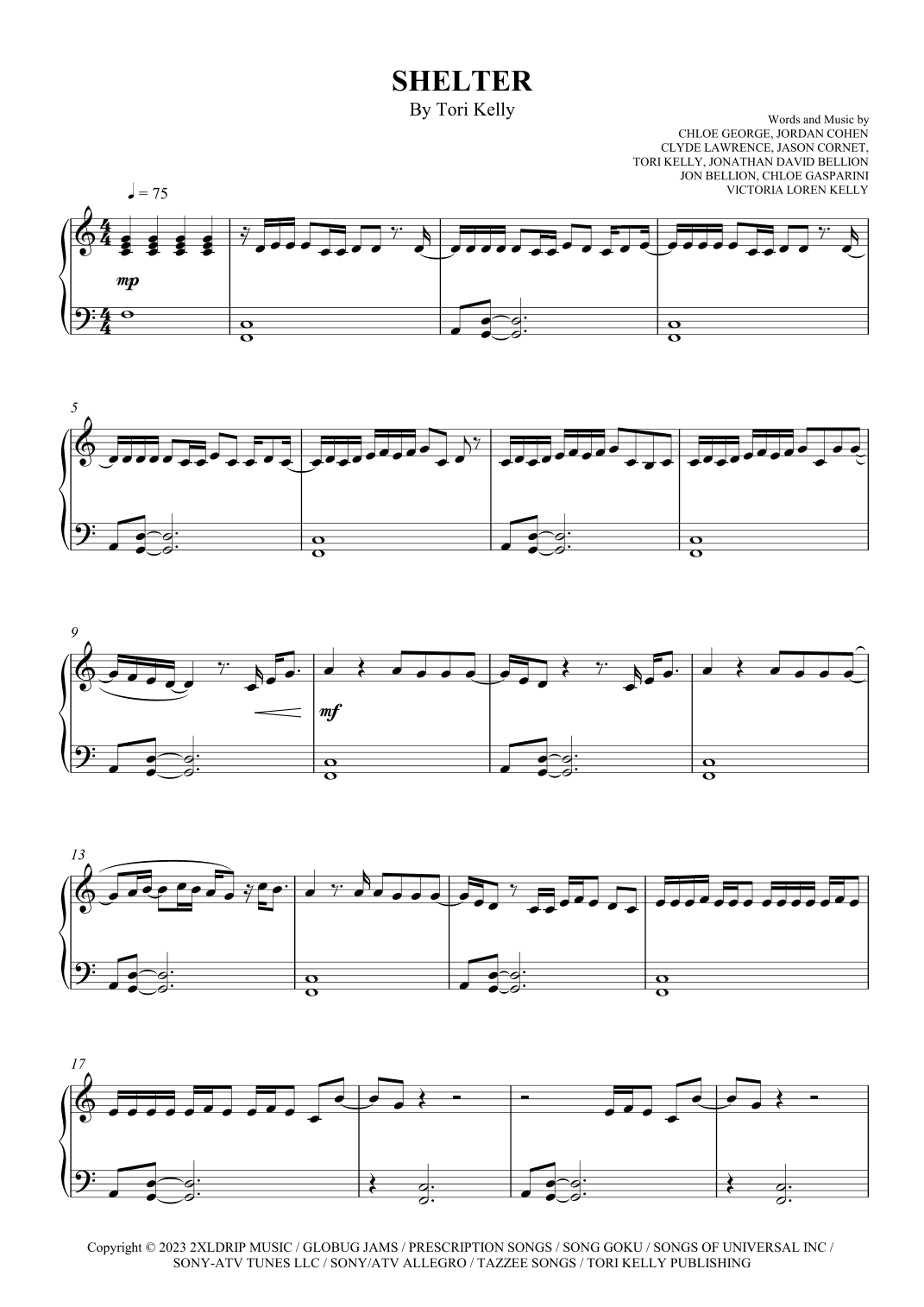 Shelter (arr. SCMusic)