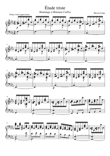 Étude triste