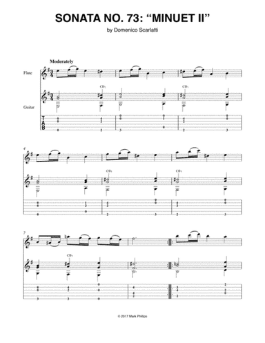Sonata No. 73: “Minuet II” (arr. Mark Phillips)