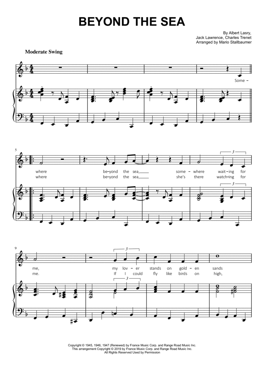 Beyond The Sea (arr. Mario Stallbaumer)