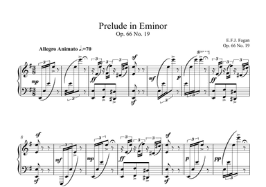 Prelude in E minor Op. 66 No. 19