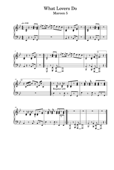 What Lovers Do (arr. Maroon 5)