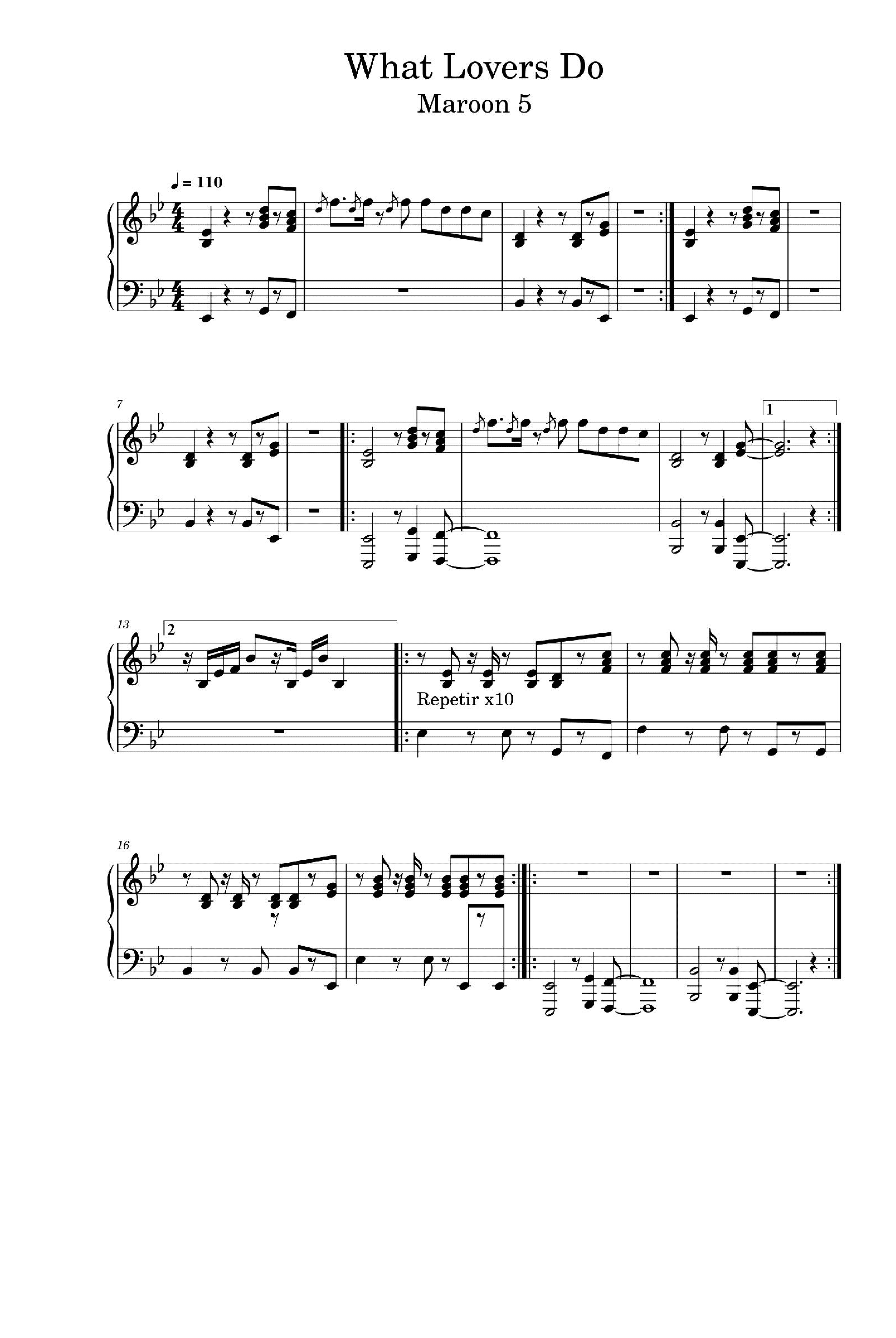 What Lovers Do (arr. Maroon 5)
