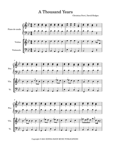 A Thousand Years (arr. julio cesar)