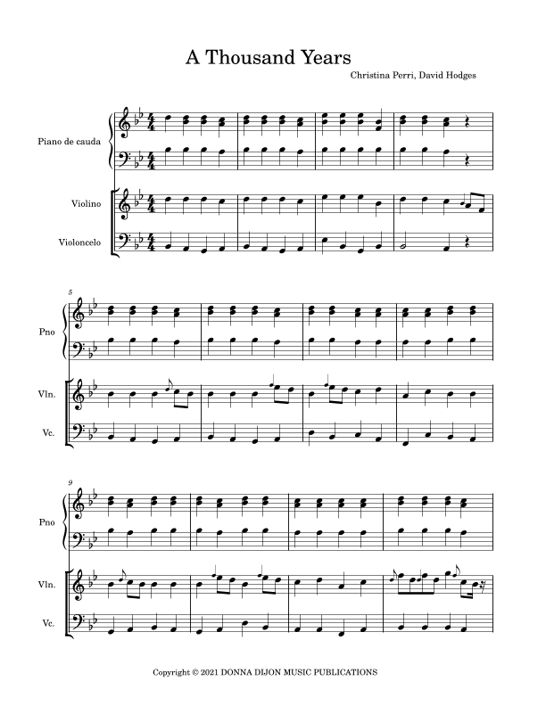 A Thousand Years (arr. julio cesar)