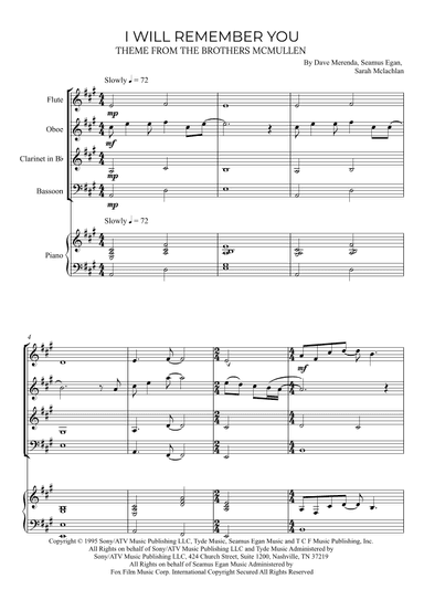 I Will Remember You (arr. Alex Nunes Rodrigues)