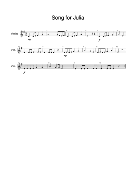 Song for Julia