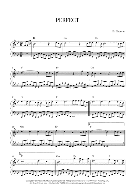 Perfect (arr. Cadenza Editions)